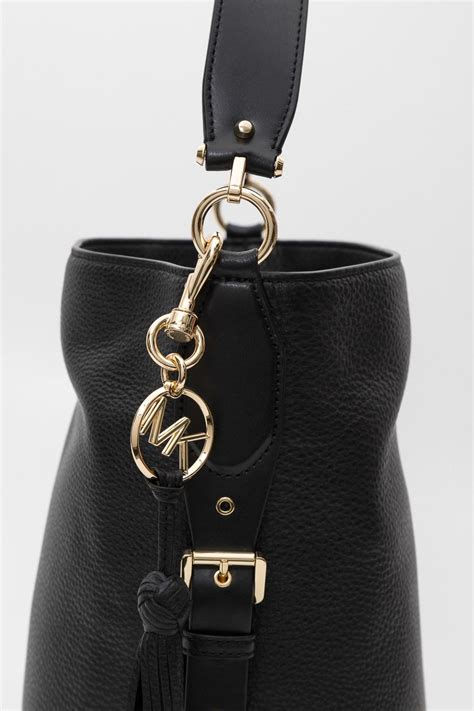 michael kors signature patent bucket bag|Brooke Medium Logo Bucket Bag .